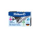 Pelikan Twist® eco Tintenroller-Patronen für Pelikano®  Twist® , Schwarz, 5 Stück, Faltschachtel