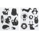 Moosgummi Stempel „Tiere | 10-55 mmFoam Rubber Stamps Animals | 10-55 mmTampons en caoutchouc mousse « Animaux » | 10