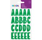 Sticker „Alphabet | 100×190 mm, grün grün metallic, 4 BlattStickers Alphabet | 100×190 mm, green green metallic, 4 sh
