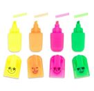 CS Neon-Highlighter 4er-Set Lustige Neon-Highlighter in vier trendigen Farben - ideal für farbige Akzente! Dieses prak