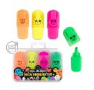 CS Neon-Highlighter 4er-Set Lustige Neon-Highlighter in vier trendigen Farben - ideal für farbige Akzente! Dieses prak