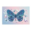 DOTZIES® Original Diamond Painting Mäppchen „Butterfly Days 21,5 x 14 cm, DIY Kreativset mit Diamant Mosaiksteinen für
