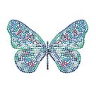 DOTZIES® Original Diamond Painting Mäppchen „Butterfly Days 21,5 x 14 cm, DIY Kreativset mit Diamant Mosaiksteinen für