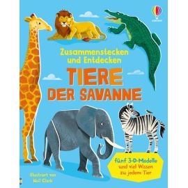Zusammenstecken Tiere der Sav