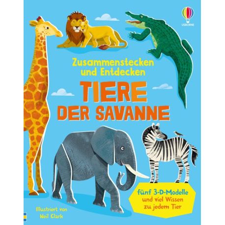 Zusammenstecken Tiere der Sav
