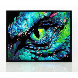 Diamond Painting Neon Drachen