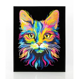 Diamond Painting Neon Katze