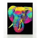 Diamond Painting Neon Elefant