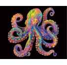 Diamond Painting Neon Oktopus