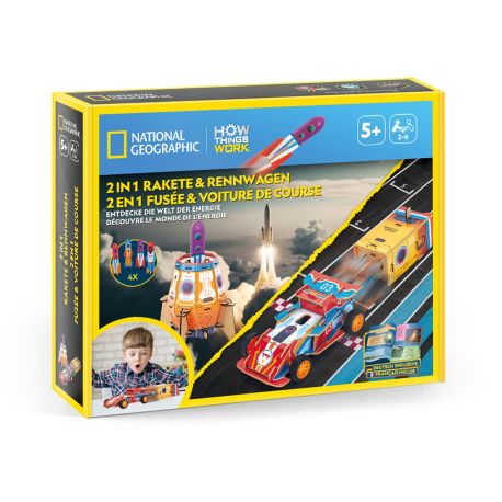 2in1 Rakete & Rennwagen