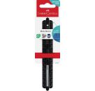 Lineal 15 cm Dots schwarz bru