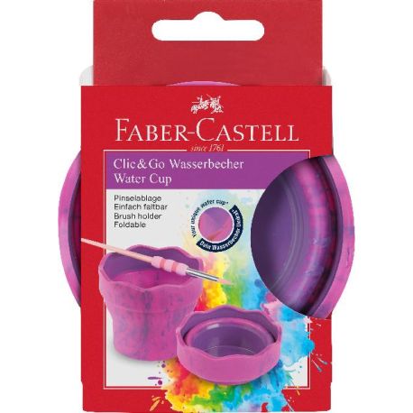 Wasserbecher Clic&Go pink mar