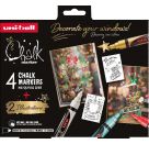 Marker UNI CHALK MARKER 4x xm