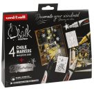 Marker UNI CHALK MARKER 4x xm