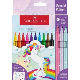 Filzstift Einhorn 10+3 +Stick