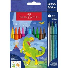 Filzstift Dino 10+3 + Sticker