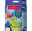 Filzstift Dino 10+3 + Sticker