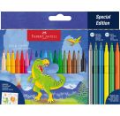 Filzstift Dino 18+6 + Sticker