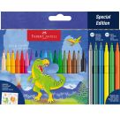 Filzstift Dino 18+6 + Sticker