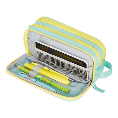 Doppelfaulenzer uni mint/gelb