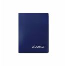 Zeugnismappe uni, blau
