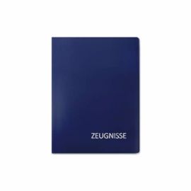 Zeugnismappe uni, blau