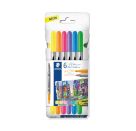 Fasermaler D.Spitze neon 6St