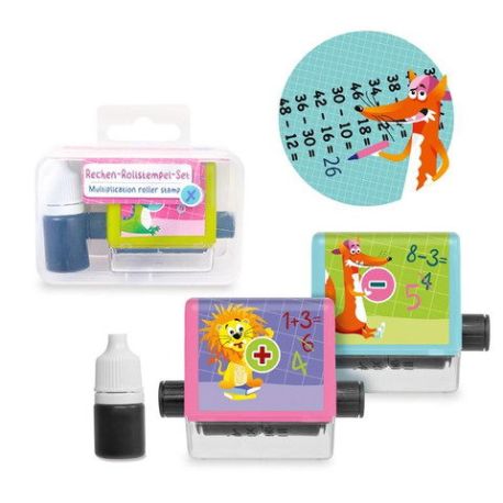 ABC-5 RECHEN-ROLLSTEMPEL-SET