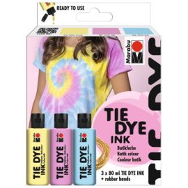 Marabu TIE DYE Ink Set 3 x 80