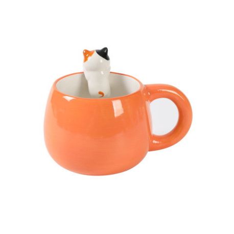 Keramiktasse m. Anhänger CAT