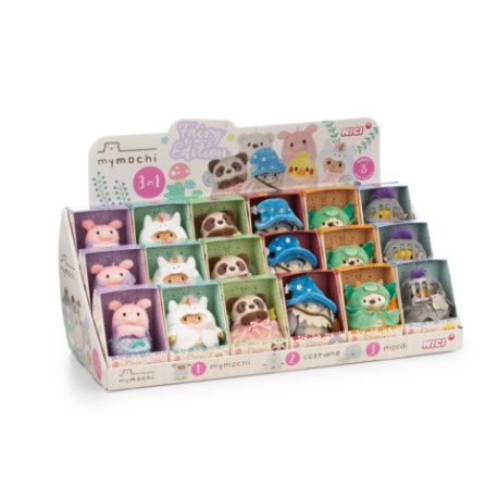 Sortiment Kuscheltier mymochi 8cm in Geschenkbox 3-teilig 18 St. i. Display 56x25x28,5cm