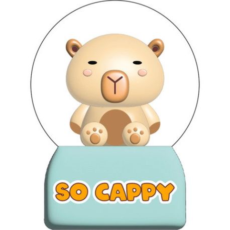 Schneekugel Capybara