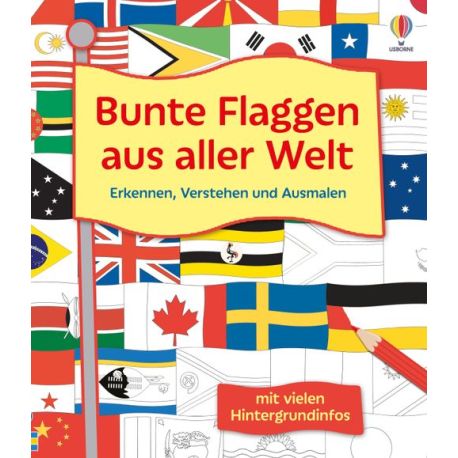 Bunte Flaggen aus der Welt