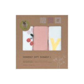 Heavenly soft Swaddle L Happy Fruits Cherry