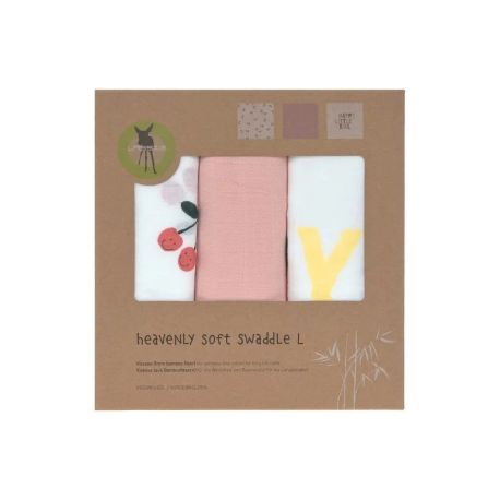 Heavenly soft Swaddle L Happy Fruits Cherry