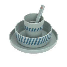 Geschirr-Set PP/Cellulose Tiny Team Dog (Teller, Schüssel, Becher, Löffel)