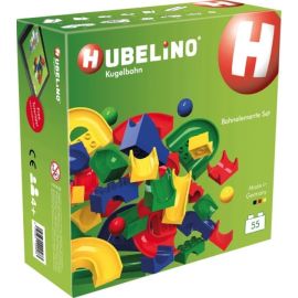 HUBELINO Kugelbahn 55-teiliges Bahnelemente Set