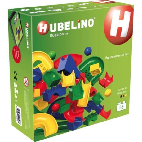 HUBELINO Kugelbahn 55-teiliges Bahnelemente Set