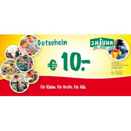 10€ Geschenkgutschein für unser Geschäft Fuhr Gießen