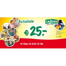 25€ Geschenkgutschein für unser Geschäft Fuhr Gießen
