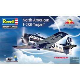 Geschenkset Flying Bulls T-28B Trojan, Revell Modellbausatz mit Basiszubehör