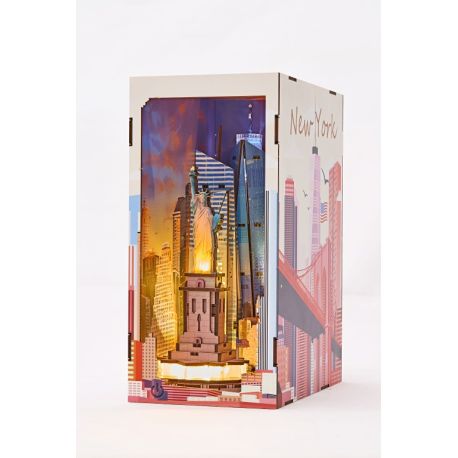 Tiny Adventures New York, Book Nook Miniaturwelt aus Holz zum Zusammenbauen