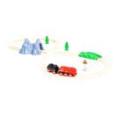 BRIO World 36017 Batterie-Dampflok Set - Aus dem Schornstein der Lokomotive strömt während der Fahrt kalter Wasserdamp