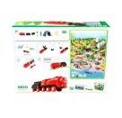 BRIO World 36017 Batterie-Dampflok Set - Aus dem Schornstein der Lokomotive strömt während der Fahrt kalter Wasserdamp