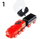 BRIO World 36017 Batterie-Dampflok Set - Aus dem Schornstein der Lokomotive strömt während der Fahrt kalter Wasserdamp