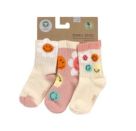 Socken 3 Stk. SmileyWorld® dusty rose, 19-22