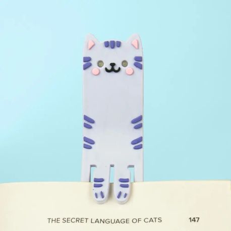 GIFT REPUBLIC Leselicht und Lesezeichen Katze