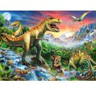 Ravensburger 10665 Puzzle Bei den Dinosauriern 100 Teile XXL