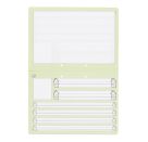 Oxford Lernsystem Schreiblernheft A4 quer, Lineatur SL , 16 Blatt, Optik Paper+®, Geheftet, 2-fach gelocht, (Grün)