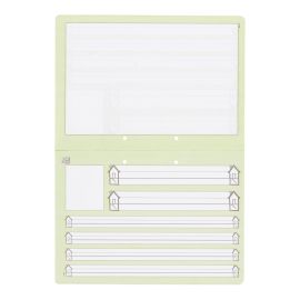 Oxford Lernsystem Schreiblernheft A4 quer, Lineatur SL , 16 Blatt, Optik Paper+®, Geheftet, 2-fach gelocht, (Grün)